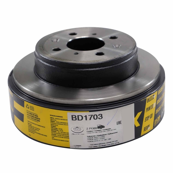 Kit Disco de Freio BD1703 Tras. Civic 1.5, 1.6 - Cód.10169