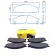 Pastilha Diant. Jurid HQJ2225A Nissan Frontier - Cód4192
