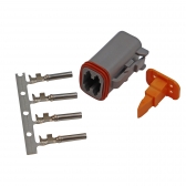 Conector Elétrico Femea 4 Vias Deutsch DT06-4S - Cód.9614