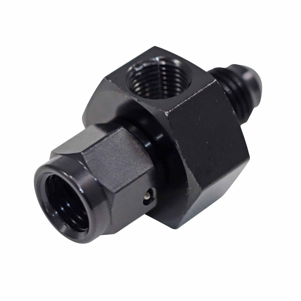 Adaptador 4AN x 4AN com Saída 1/8NPT All Black  - Cód.9461
