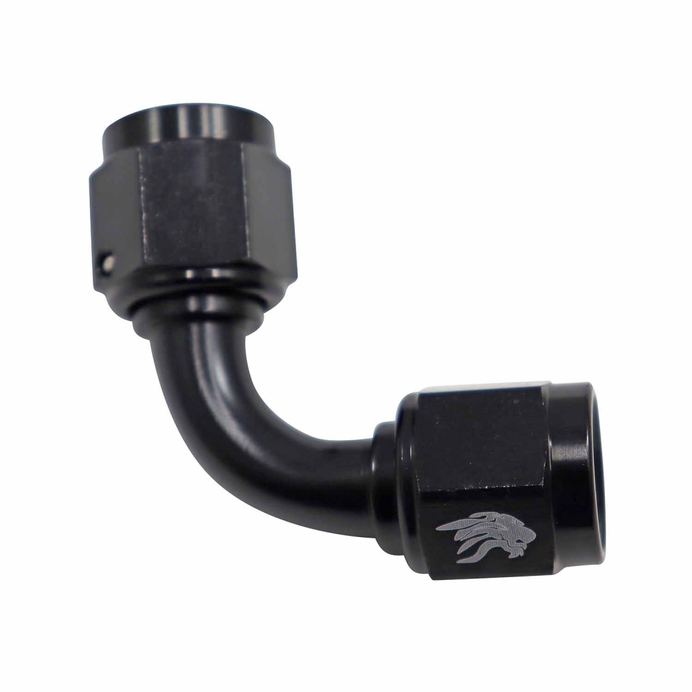 Conexão Emenda Fêmea 90° 6AN x 6AN All Black  - Cód.9451