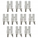 Kit com 10 Conectores Binoculo 2 Vias ETE7043 - Cód.7251