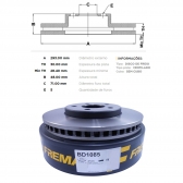 Kit Disco de Freio BD1085 Diant. Ford Mustang GT - Cód.3588