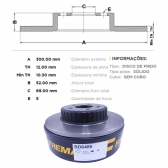 Kit Disco de Freio BD6486 Tras. Mercedes C200 - Cód.5489