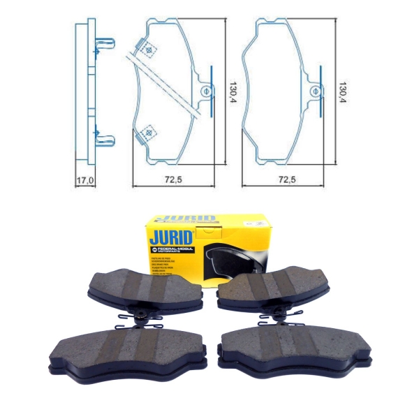 Pastilha de Freio Dianteiro Jurid HQJ2127A H100 - Cód.4165