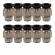Kit 10 Conexão Pneumática Engate Rápido 1/8NPTx8mm-Cód.8332