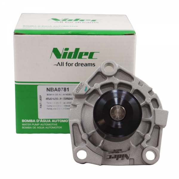 Bomba de Água Nidec NBA0781 Fiat Toro 2.0 16V - Cód.13053