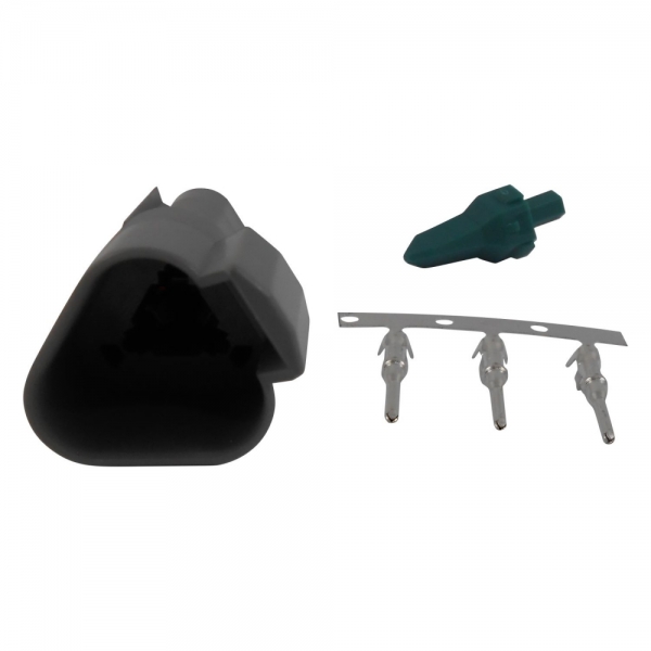 Conector Elétrico Macho 3 Vias Deutsch DT04-3P - Cód.7253