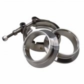 Kit Abraçadeira V-Band com Flanges Inox 2\\\