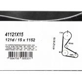 Correia Dentada Gates 41121X15 Fiat Uno, Elba, 147 -Cód.5207