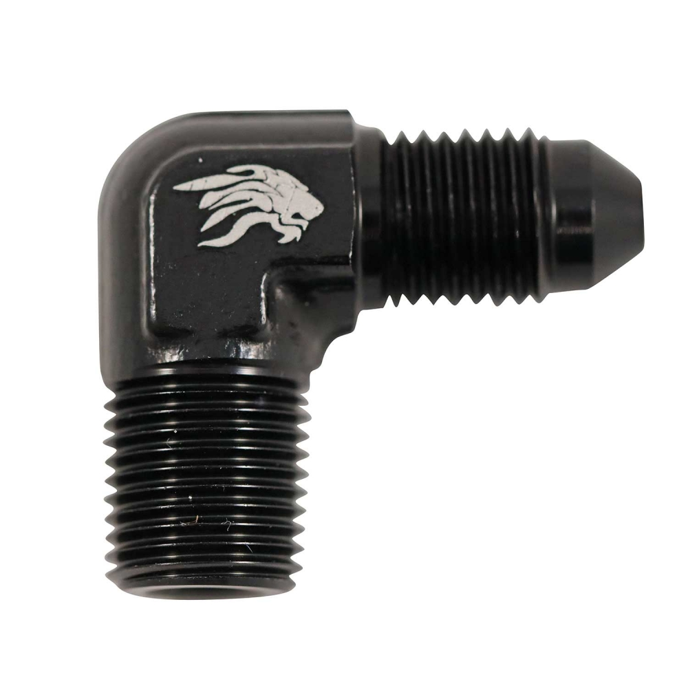 Niple Aeroquip 90 Graus Preto 1/8NPT x 3AN - Cód.8342