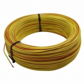 100m Cabo Flex. Automotivo 1.00mm Amarelo Vermelho -Cód.9268