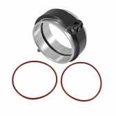 Kit Abraçadeira V-Band com Flanges Aluminio 4