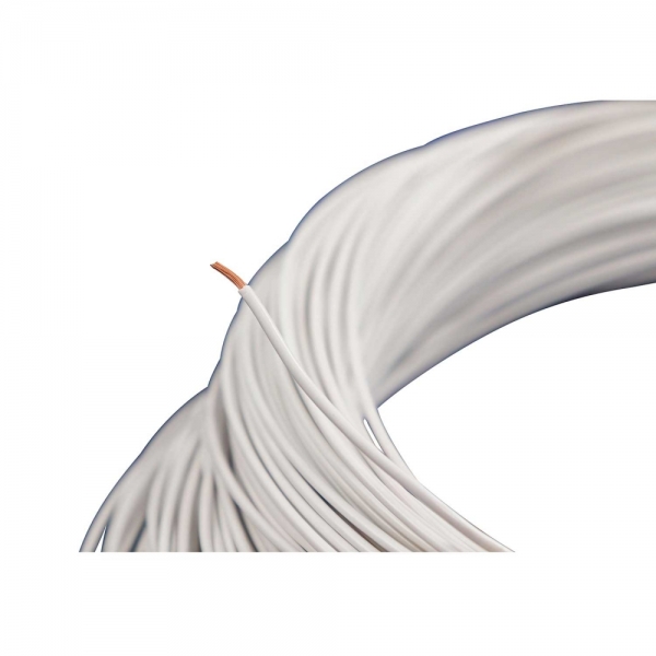 100m Cabo Flex. Automotivo 1.00mm Branco - Cód.8101