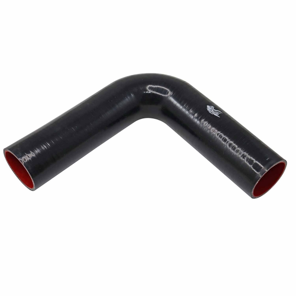 Curva Longa de Silicone MSA Preto 90º X 2 1/2