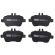 Pastilha Tras. Frasle PD2231CMAXX MB GLA200, 250 - Cód.14266
