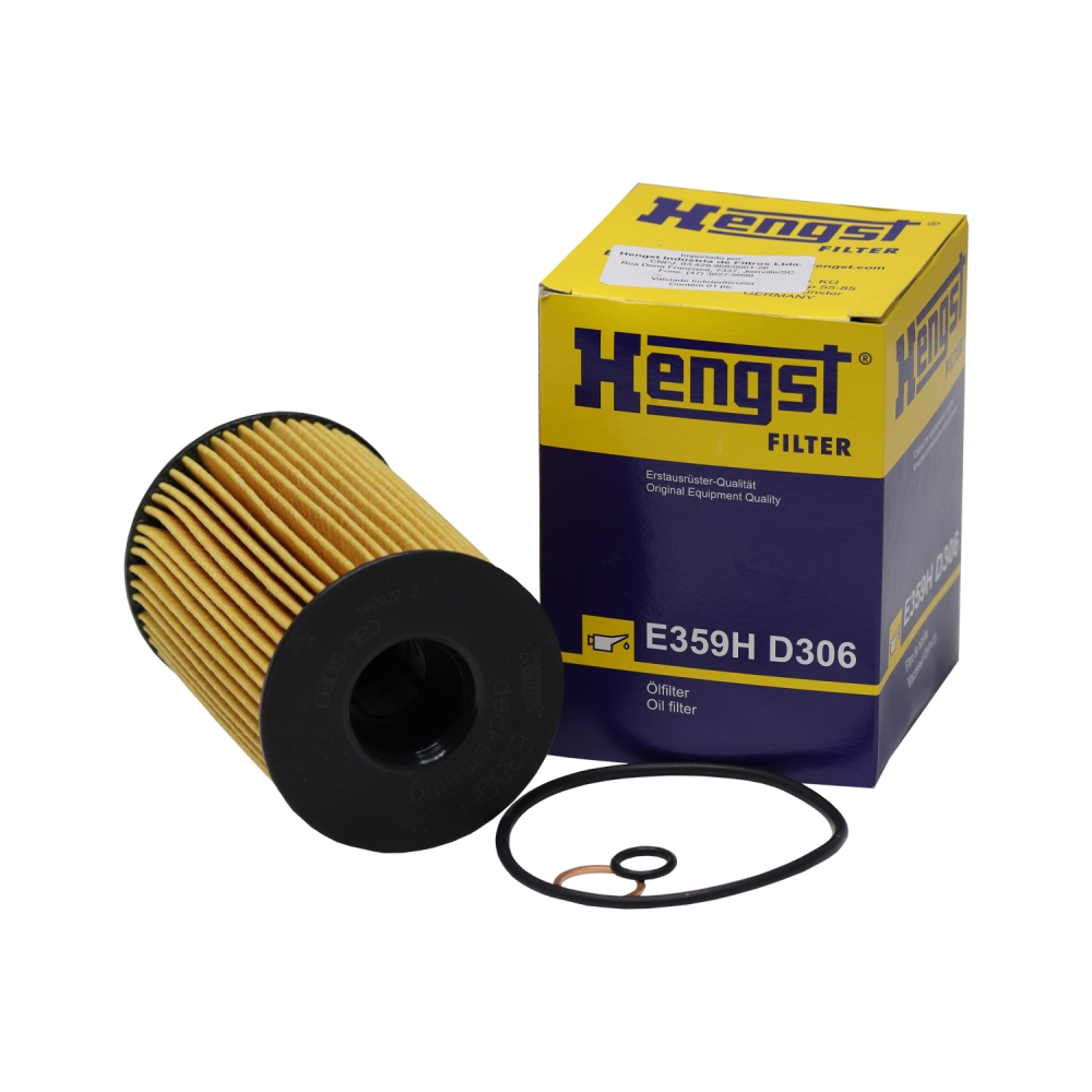 Filtro de Óleo Hengst E359H D306 BMW 550i, M5, X6 - Cód.9791