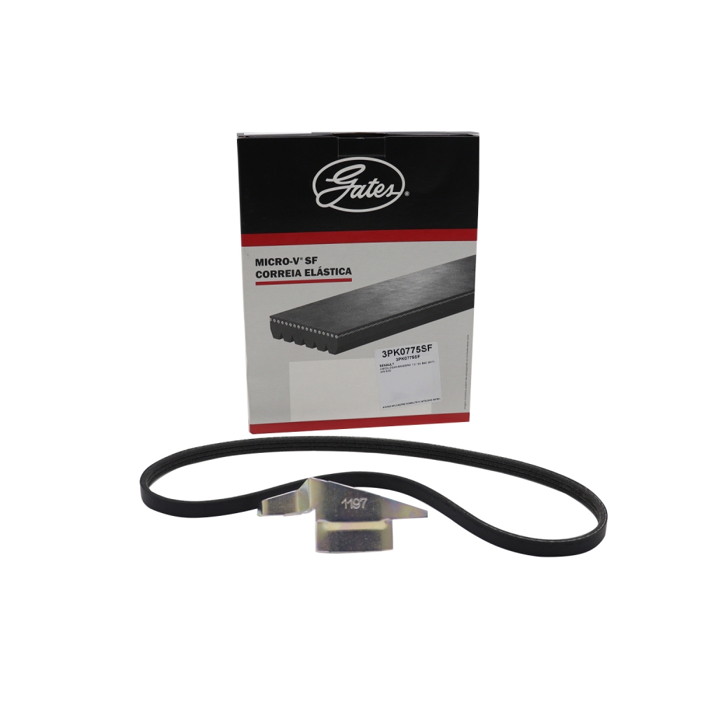 Correia Micro-V Gates 3PK0775SF Sandero, Logan - Cód.10700