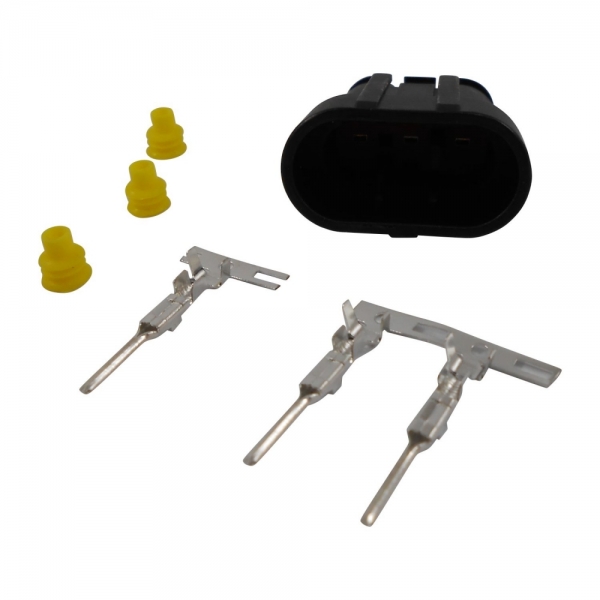 Conector Elétrico 3 Vias ETE8735 Retrovisor VW - Cód.7441