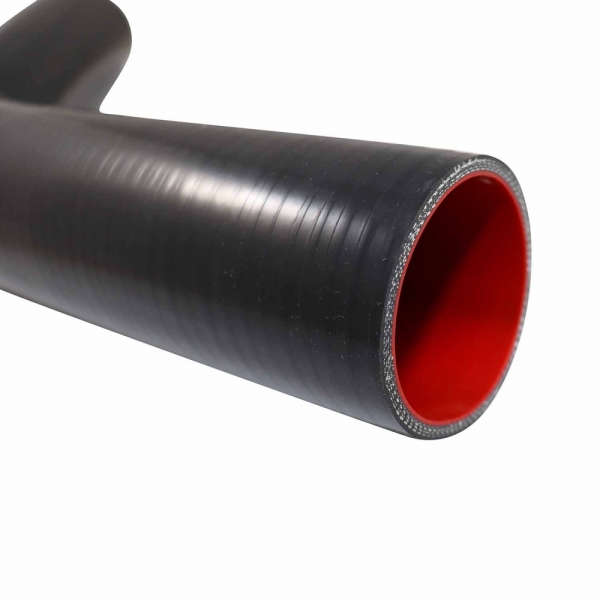 Curva de Silicone Pressurização Preto 45º x 2 1/2
