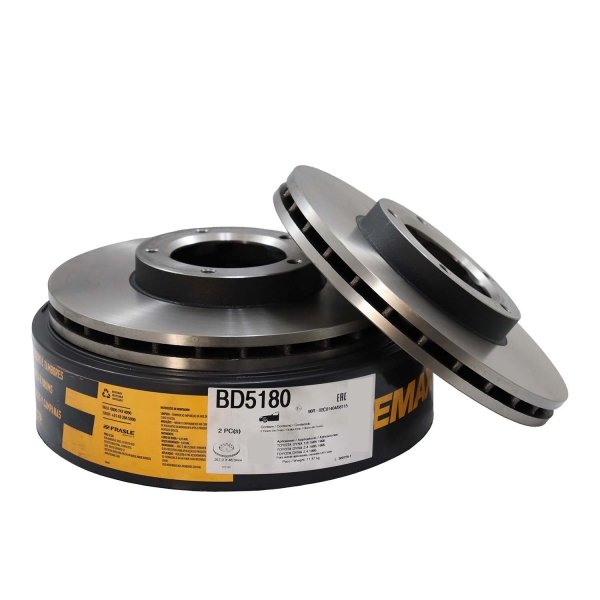 Kit Disco de Freio BD5180 Diant. Toyota Hilux - Cód.13545