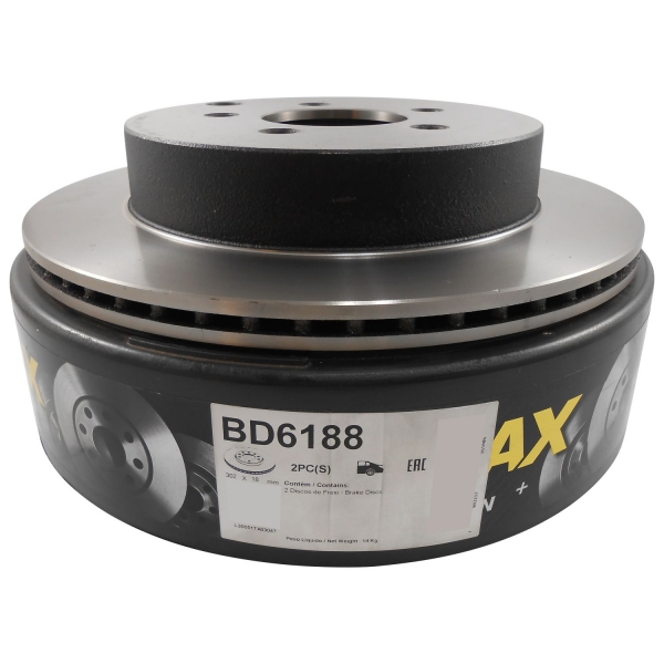 Kit Disco de Freio BD6188 Tras. Ford Edge 3.5 - Cód.3747