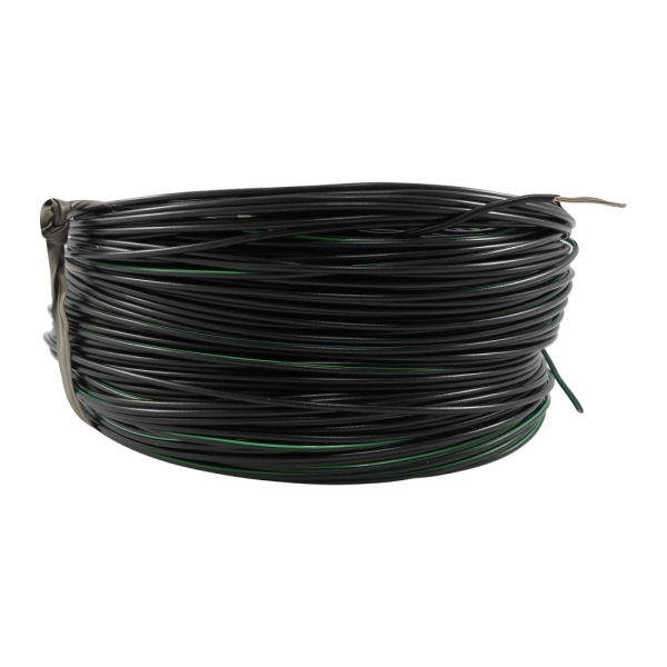 100m Cabo Flex. Auto Estanhado 0.50mm Preto e Verde-Cód.6759