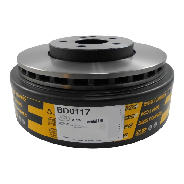 Kit Disco de Freio BD0117 Diant. Mercedes B200 - Cód.6999