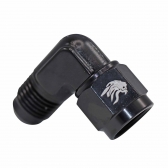 Conexão Curta 90° Femea 6AN x 6AN Macho All Black - Cód.9432