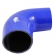 Curva 90º Pressurização de Silicone Azul 2 1/2\\\