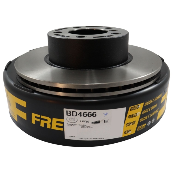 Kit Disco de Freio BD4666 Diant. BMW 118, 120, 320- Cód.3630