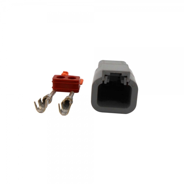 Conector Elétrico Macho 2 Vias Deutsch DT04-2P - Cód.6736