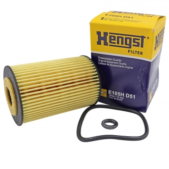 Filtro de Óleo Hengst E105H D51 A160, A190 - Cód.9763