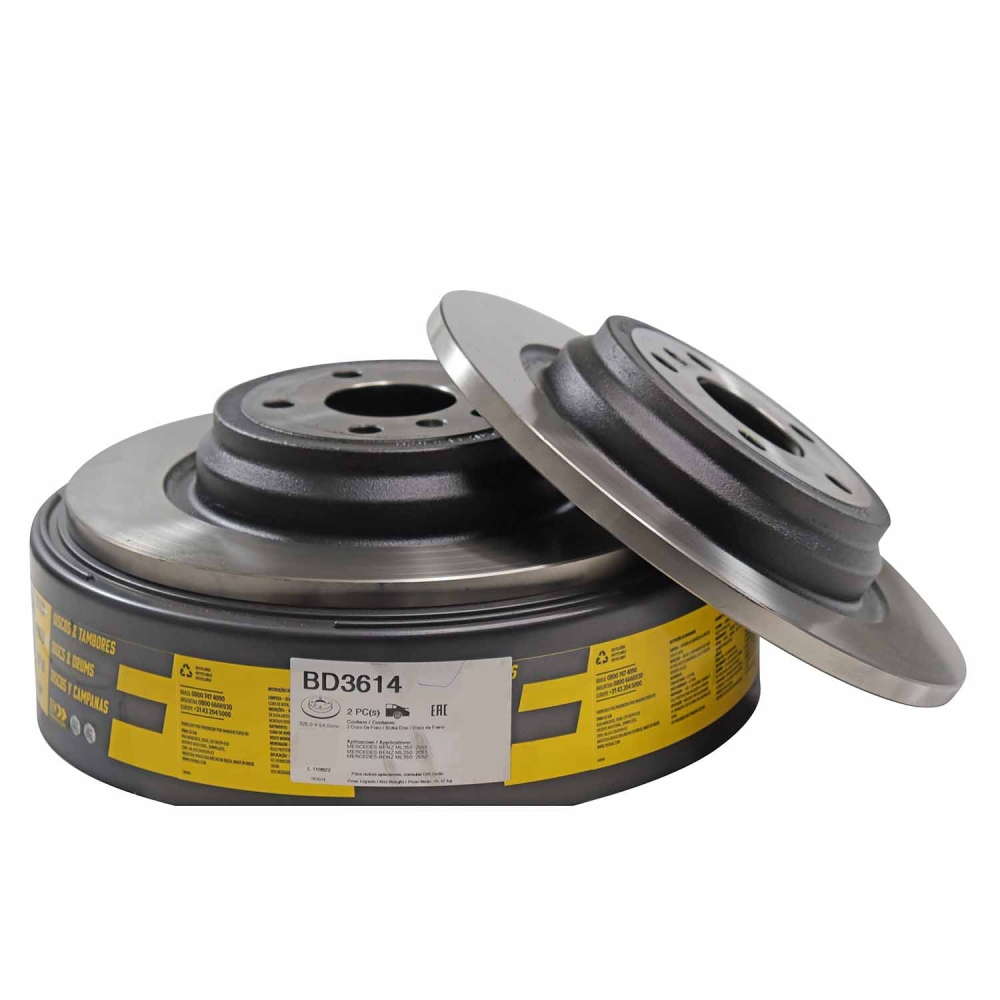 Kit Disco de Freio BD3614 Tras. Mercedes ML350 - Cód.10182