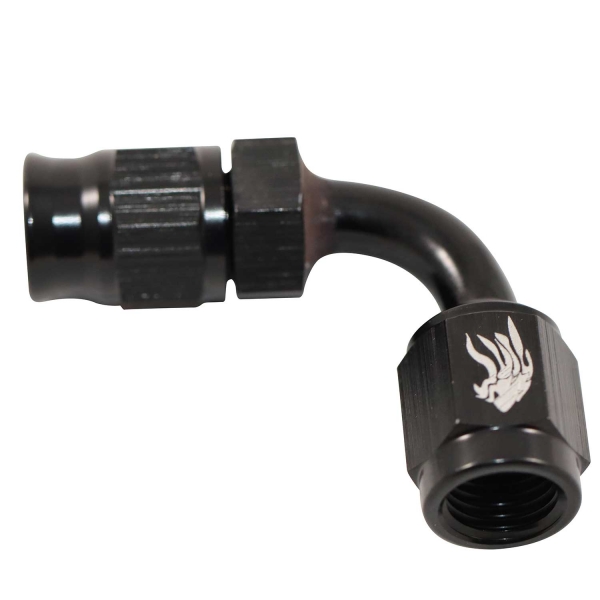 Conexão 3AN / AN3 Curva 90º para mangueira PTFE All Black - Cód.8338