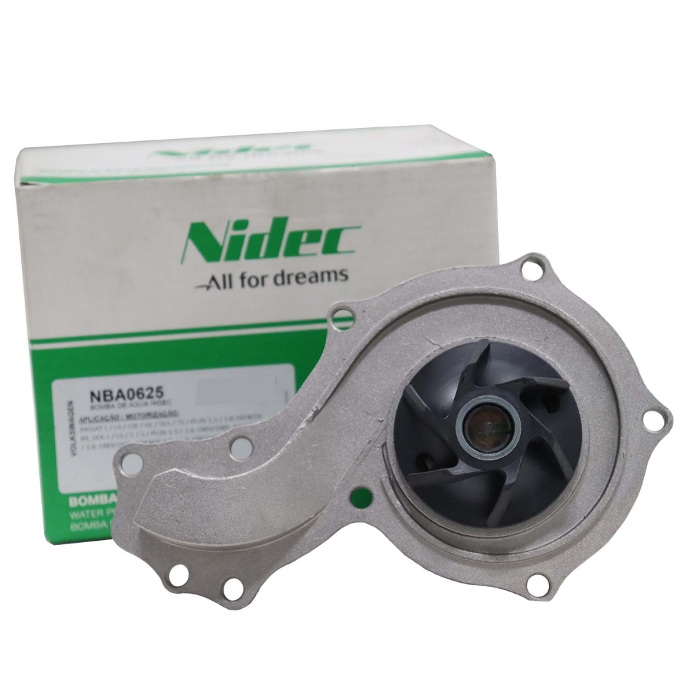 Bomba de Água Nidec NBA0625 VW Gol 1.6 - Cód.13732