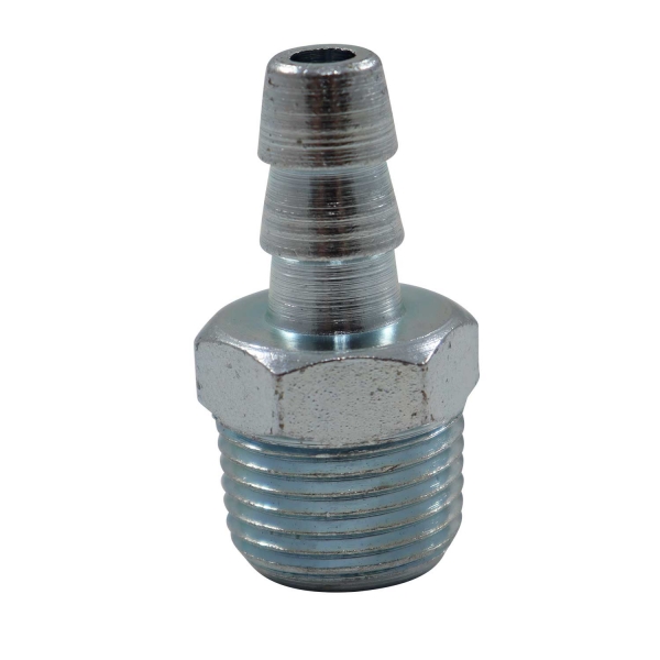 Niple Espigão Fixo Macho Prata M18 x 3/8\\\