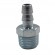 Niple Espigão Fixo Macho Prata M18 x 3/8\\\