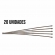Kit 20 Abraçadeiras Zip Tie Inox 400mm - Cód.6886