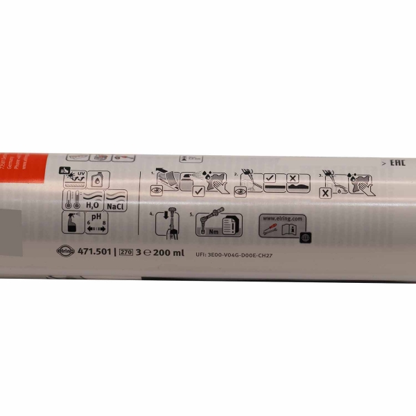 Silicone Dirko ProfiPress HT Preto Elring 200ml - Cód.9235