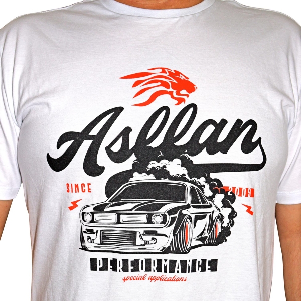 Camiseta Branca Burnout Asllan Tam. GG - Cód.10044
