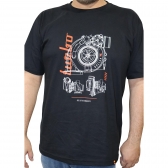 Camiseta Preta Turbo Masculina Asllan Tam. P - Cód.9743