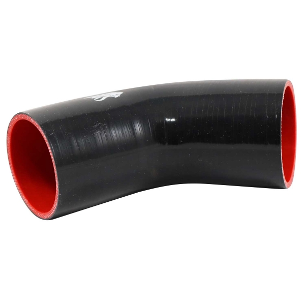 Curva 45º de Silicone Preta 3\\\