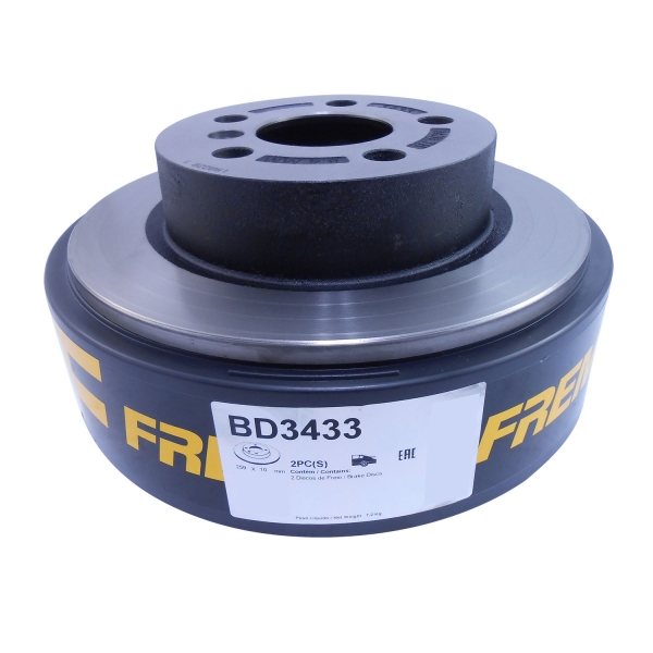 Kit Disco de Freio BD3433 Tras. Mini Cooper - Cód.6293