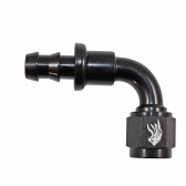 Conexão de Mangueira Curva 90° 3/8 x 6AN All Black -Cód.7818