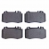 Pastilha de Freio Tras. Jurid HQJ2438 CL500, CLK55 -Cód.6434