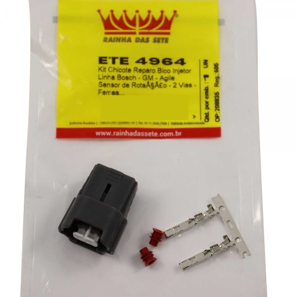 Conector Elétrico ETE4964 Reparo Bico GM Agile - Cód.8190