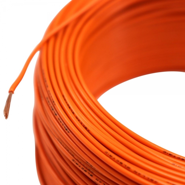 100m Cabo Flex. Automotivo 1.00mm Laranja - Cód.9591
