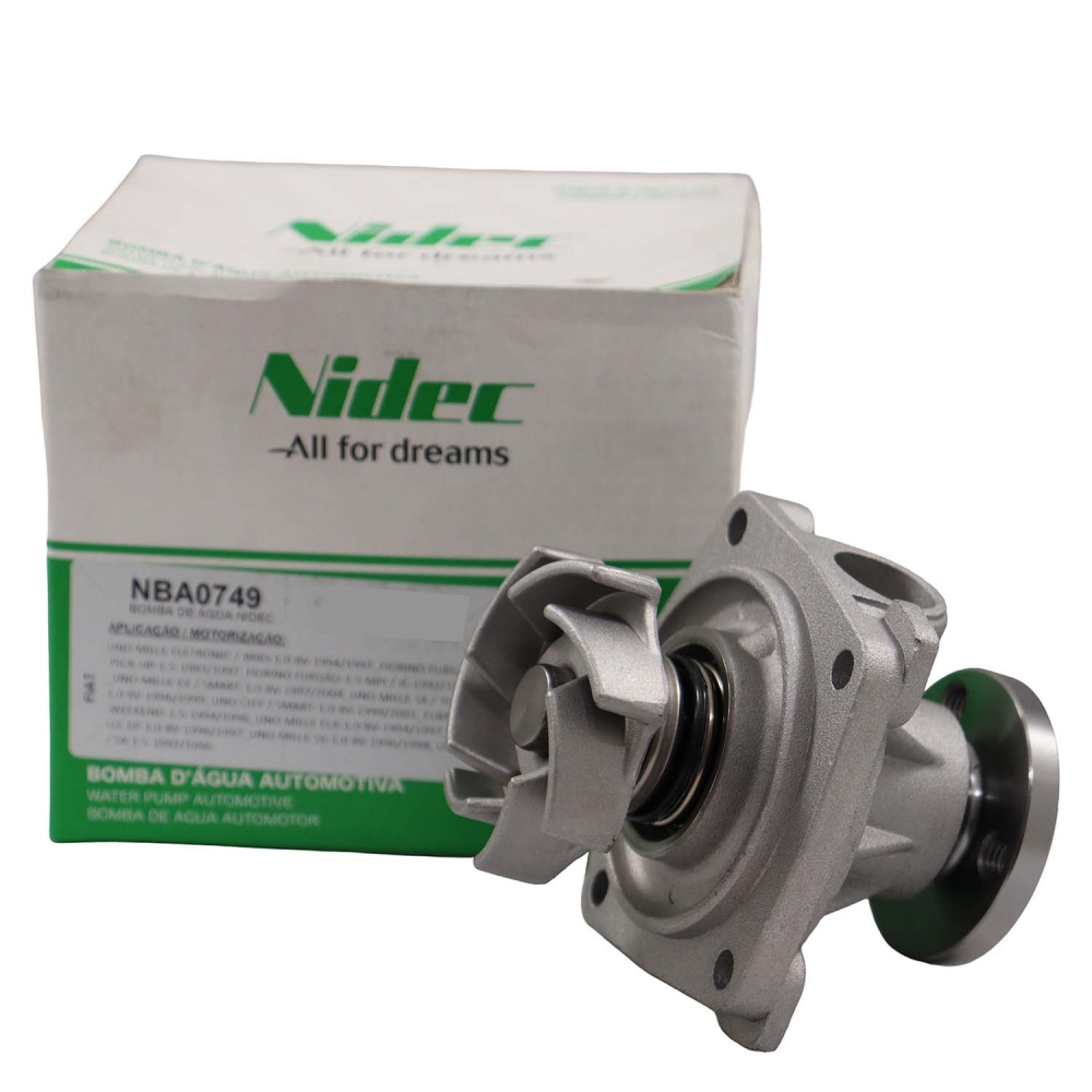 Bomba de Água Nidec NBA0749 Fiat Uno Fiasa - Cód.12899