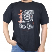 Camiseta Preta Turbo Masculina Asllan Tam. P - Cód.9743